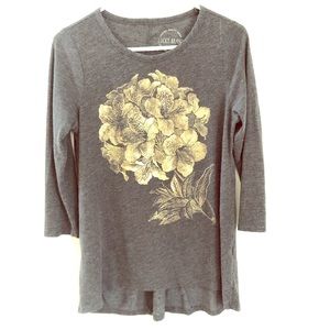 Lucky Brand Gold Azalea 3/4” Shirt
